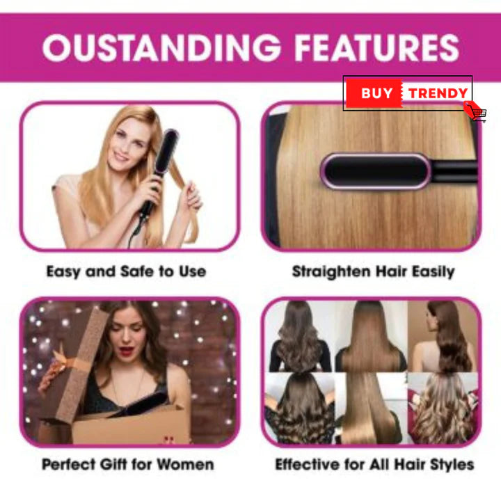 New Multi-speed Hair Straightener Hot Comb Anti-Scalding Ceramic Hair Curler
