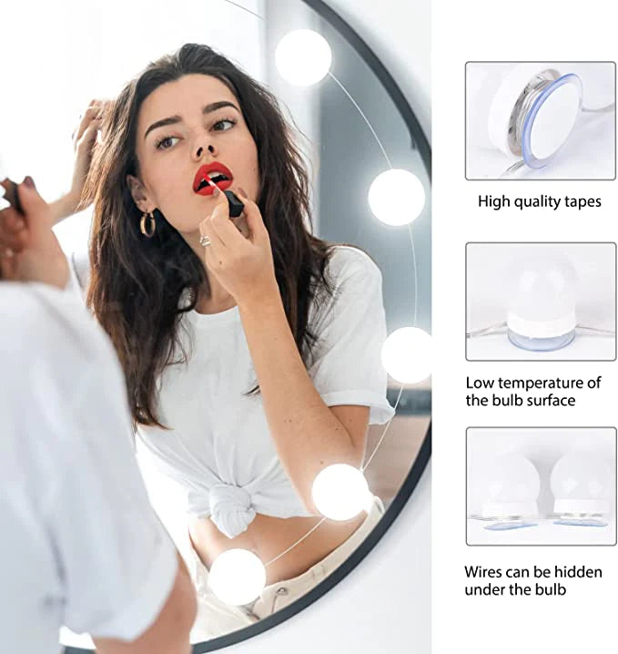 LED Vanity Mirror Lights Hollywood Style for Makeup Dressing Table
